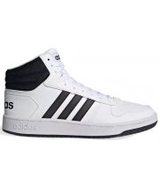 Зимние кроссовки Adidas Hoops 2.0 высокие белые